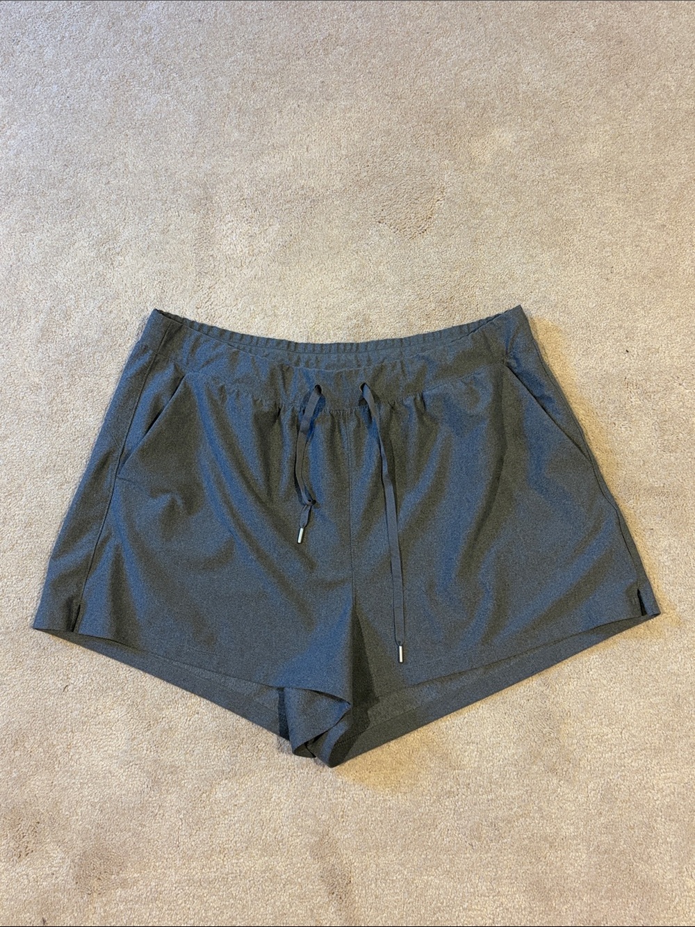 Old Navy women's hi rise gray athletic drawstring shorts